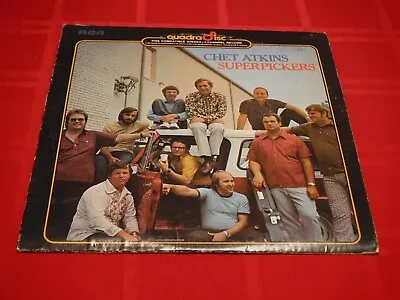 Chet Atkins Superpickers RCA Victor APD1 0329 1974 LP Fiddlin' Around Quadradisc • $10