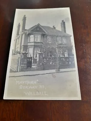 Old Postcard  Maythorn  Gorway RdWalsall RP • £15