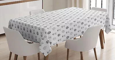 Easter Tablecloth Rabbits Patterned Eggs • £17.99