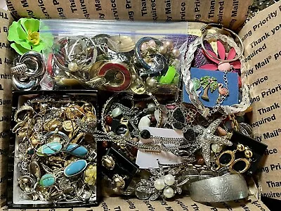 Vintage To Now Jewelry Lot Estate Pieces 8+lbs Many Signed/brands • $98.99