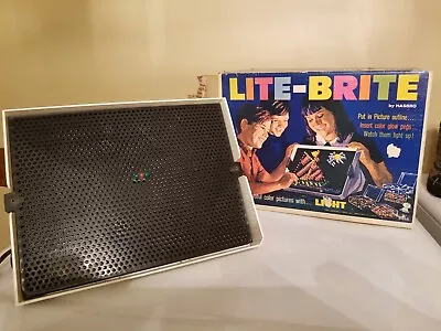 Vintage Original 1967 Lite-Brite Toy 5455 Box & Papers  • $10