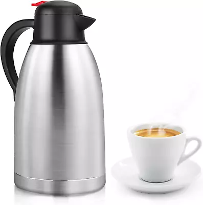 Thermal Coffee Carafe Stainless Steel 68oz(2 Lifter) Double Walled Vacuum Cof... • $21.66