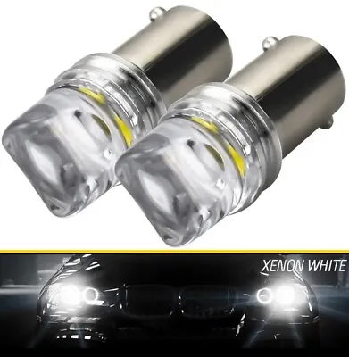 Car Side Light Bulbs Ba9s 233 Led T4w 12v White Bayonet Canbus Error Free X2 • £4.99