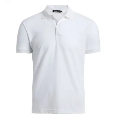 Men's Causal Cotton Polo Dri-Fit T Shirt Jersey Short Sleeve Sport Casual Golf • $10.99