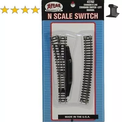 Atlas N Scale ~ New 2024 ~ Standard Manual Left Turnout Switch ~ Code 80 ~ 2702 • $16.23