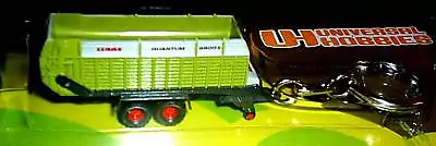 F) Keyring Claas Quantum Die-cast Farm Trailer Green Grain Arable Crop Transport • £5.99