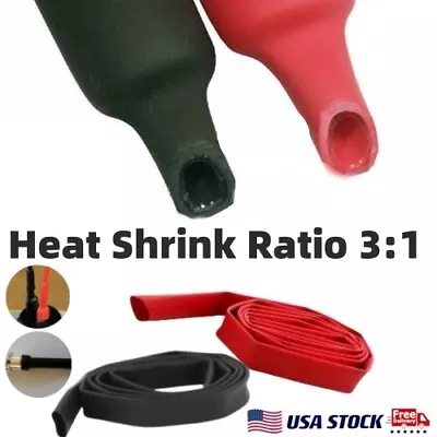 3:1 Waterproof Industrial Dual Wall Heat Shrink Tubing Wire Wrap Marine Grade • $9.79