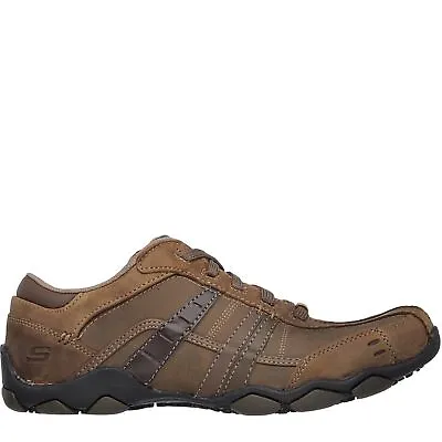 Skechers Mens Diameter Vasse Shoes Low Casual Lace Up Fashion Trainers Leather • £59.99