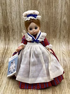 Vintage Madame Alexander Betsy Ross Bendy Knee Doll 7.5  Red Dress With Tags • $24.42