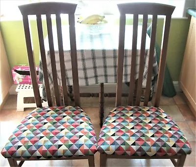 £30 • Buy 2 Renee Macintosh Style Dining Chairs ( Newly Recovered) PICK UP ONLY FROM TS8