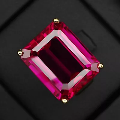 Pink Raspberry Rubellite Tourmaline 27.60Ct 925 Sterling Silver Handmade Rings • $34.99