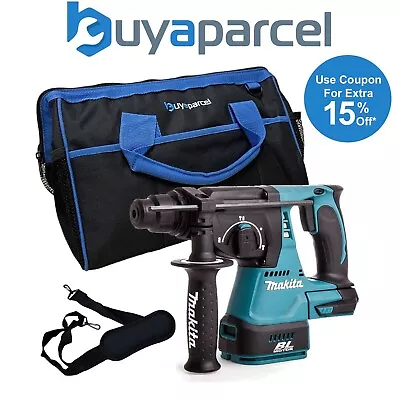 Makita DHR242Z 18V LXT Lithium 3 Mode 3KG SDS Rotary Hammer Drill Brushless +Bag • £186.19