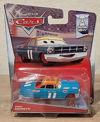 2014 Mattel DISNEY PIXAR CARS MARIO ANDRETTI PISTON CUP NIB Rare • $17