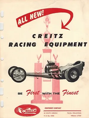 Creitz Racing Equipment Vintage 1962-63 Speed Equipment Catalog 11 Page PDF File • $8.46