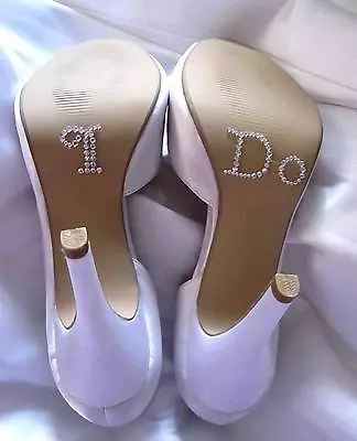 Free US Shipping I Do Shoe Stickers For Bridal Shoes Rhinestone Shoe Decals • $4