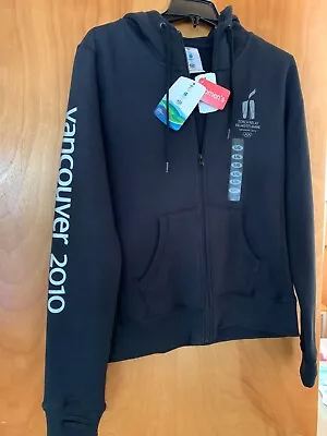 New Vancouver Canada 2010 Winter Olympics Torch Relay Black Hoody Women's Large • $149.99