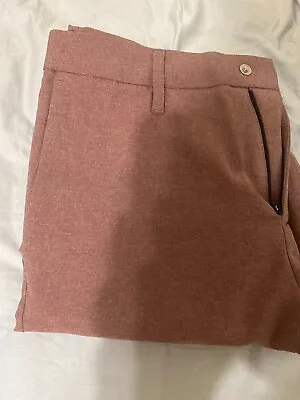 Bonobos Tailored Pants 30x30 Mens Chino Rose Red Pink Stretch Cotton Golf • $19.99