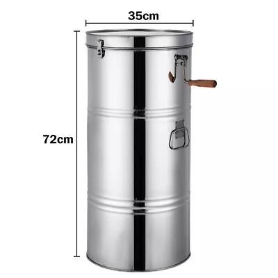 Honey Extractor 2 Frame Manual Crank Beekeeping Spinner Stainless Equipment AU • $133