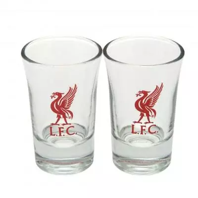 £9.98 • Buy Liverpool Fc Crest 2pk 2 Pack Shot Glasses Set Football Club Gift Xmas New