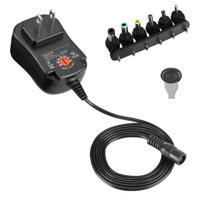 12V Universal AC/DC Adapter Multi-Voltage Switching Power Supply With 6 Plugs • $12.21