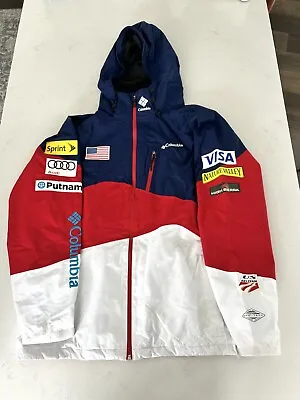 Columbia Official Athlete-Issued US Ski Team Jacket W/ Sponsor Patches -Men's XL • $295