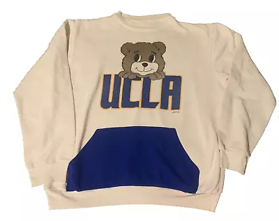 Vintage 70s 80s UCLA Bruins Bear Sweatshirt  Adult Size Medium USA Made • $99