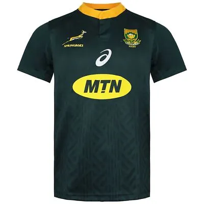Asics South Africa SB Fan Jersey Short Sleeve Green Mens T-Shirt 154243SR 4100 • £30.99
