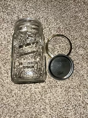 One Vintage KERR Self Sealing Mason Jar Wide Mouth • $1