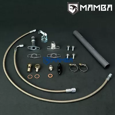 Turbo Oil Feed & Return Line Kit Ford Falcon BA BF XR6 Garrett GT3576R GT3582R • $155.02