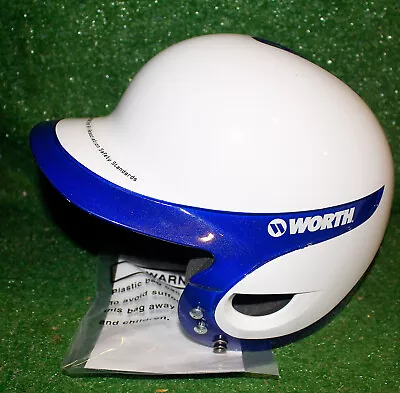 Worth Softball Batting Helmet Blue White Size 6 1/4 To 6 7/8 WLBH JR Youth -New • $39.99