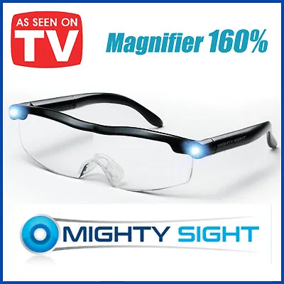 2023 NEW MIGHTY SIGHT LED Magnifying EYEWEAR Battery Glasses Magnifier 160% US • $12.99