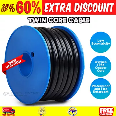 New 4mm Twin Core Automotive Battery Copper Cable Dual Electrical Earth Wire • $60.62