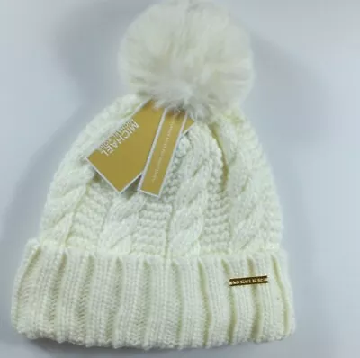 Michael Kors Cable Knit Pom Beanie Hat • $20