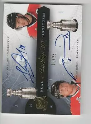 2011-12 Ud The Cup Jonathan Toews/marian Hossa Dual Stanley Cup Signatures/25 • $79.44