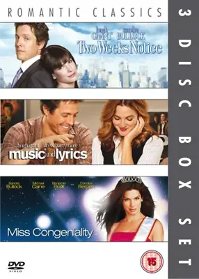 Two Weeks Notice/Music And Lyrics/Miss Congeniality DVD Hugh Grant (2007) • £2.34