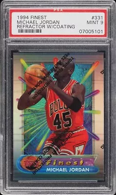 Michael Jordan 1994-95 Topps Finest #331 Refractor W/ Coating PSA 9 MINT • $1050