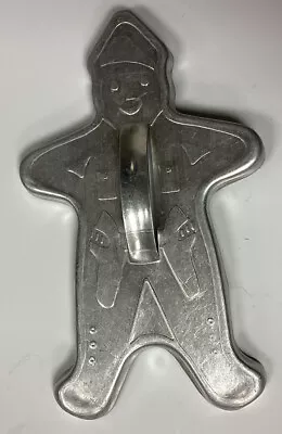 Vintage Mirro Aluminum 6” Gingerbread Man Cookie Cutter W/ Pistols Holstered • $6.50