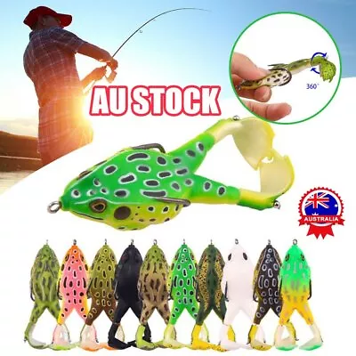 $9.28 • Buy Fishing Lures Surface Freshwater Frog Lure Bait Cod Yellowbelly Perch #T