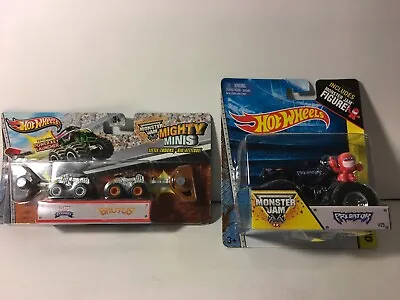 Hot Wheels Monster Jam Mighty Minis Brutus & Crusader + Predator (lot) • $24