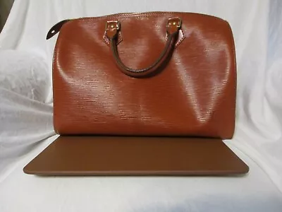 Louis Vuitton Vintage Epi Speedy 30 Brown With Lock Key & Base Shaper-GVC • $799.99