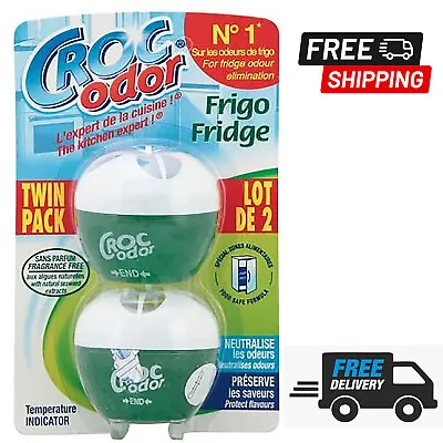 £4.88 • Buy Croc Odor Twin Pack Fridge Fresh Neutralise Smell Odour Fresheners
