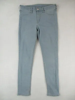 H & M Jeans Womens 27 Blue Denim Jegging Skinny Ankle Mid Rise Stretch 27x28 • $7.47
