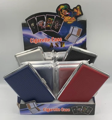 £4.25 • Buy Cigarette Case. Leather Look.SUPERKING Cig Case. Hinged. Elasticated Straps