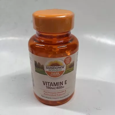 Sundown Vitamin E 180 Mg 400 IU Dietary Supplement - 100 Softgels Ex: 4/2025 • $13.99