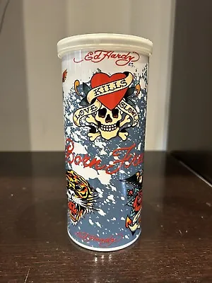 Ed Hardy Coffee Canister - 7.75” X 3.25” - Comes With Original Lid • $30