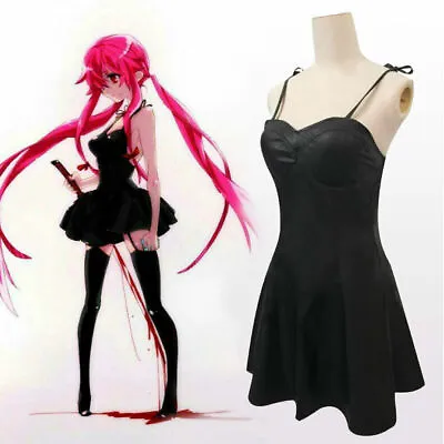 The Future Diary/Mirai Nikki Gasai Yuno Cosplay Costume Halloween Black Dress • $45