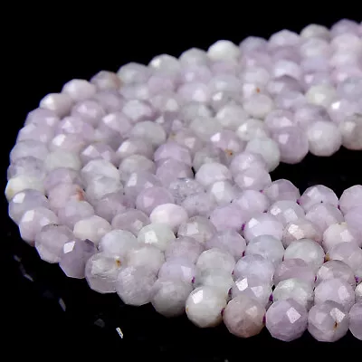 Natural Kunzite Grd AAA Micro Faceted Round 2MM 3MM 4MM Loose Beads 15 Inch(P76) • $8.99