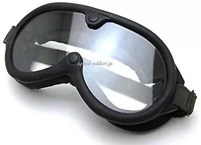 GOGGLE BLACK 70's VINTAGE ARMY Free Shipping With Tracking Number New From Japan • $68.05