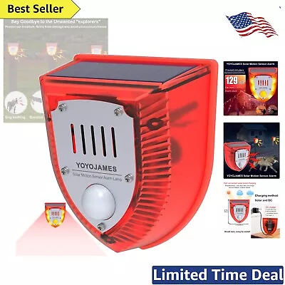 Outdoor IP55 Waterproof Motion Detector Alarm With Dog Barking&Gunshot Modes • $33.99