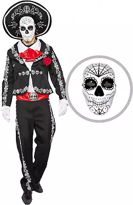 Mens Day Of The Dead Mariachi Senor Adult Costume Set Halloween Dress Up Party  • $71.99